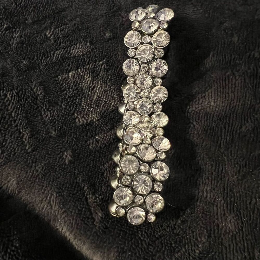 Crystal Bubble Statement Bangle Bracelet